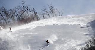 Umstrittener Wettkampfort der Winterspiele von Pyeongchang: die Strecke f&uuml;r die Abfahrt und den Super-G. 
