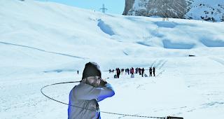 Mit Schwung und viel Kraft. Rund 330 Meter weit wurde am Samstag der weiteste Nouss geschlagen. 