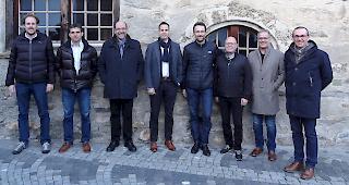 Verwaltungsrat und Gesch&auml;ftsf&uuml;hrung der EVR. Christian Mangisch, Reinhard Imboden, Michel Schwery (Vizepr&auml;sident), J&ouml;rg Schwestermann (Pr&auml;sident), Alain Bregy, Beat Abgottspon, Urs Schmid und Thomas K&ouml;pfli (von links).