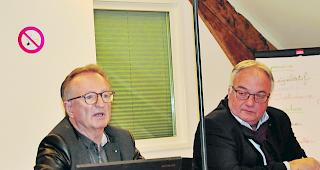 Nochmals vors Volk.  Jacques Bonvin und Xavier Moret (rechts) sind der Meinung, dass die Walliser Regierung 2015 bewusst falsche Zahlen dem Volk pr&auml;sentierte.  