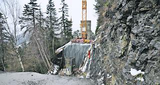 Die Baustelle Mitte Januar