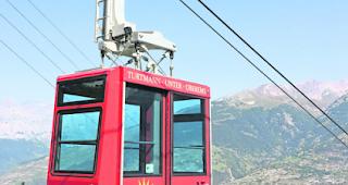 Luftseilbahn Turtmann-Unterems-Oberems. 