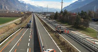 Pr&auml;ventiv. Die Kapo Wallis wird w&auml;hrend den Sanierungsarbeiten der A9 wachsam sein.