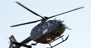 Bei der Fahndung nach mehreren Kriminaltouristen wurde auch ein Polizeihelikopter aufgeboten.  