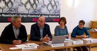 Kommunikationsberater Waldemar Sch&ouml;n engagierte sich diese Woche zusammen mit SP-Grossrat Werner Jordan, WWF-Gesch&auml;ftsleiterin Laura Schmid und Brigitte Wolf, Pr&auml;sidentin Gr&uuml;ne Oberwallis f&uuml;r ein Nein zu &laquo;Sion 2026&raquo;.

