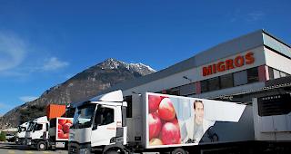 Knotenpunkt: die Verwaltungs- und Logistikzentrale der Migros Wallis in Martinach. 