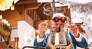 Das Universal Druckluft Orchester tauchte immer wieder spontan irgendwo auf und unterhielt die Anwesenden