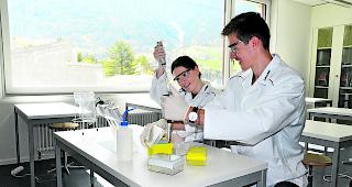 Im Element. Von der Naturwissenschaft fasziniert: Aus knapp 1300 Teilnehmern stiessen Noemie Allet und Fabian Amherd an der Schweizer Biologie Olympiade 2018 bis in die Top 10 vor. 