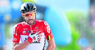 Tagessieger. Der Belgier Thomas De Gendt. 