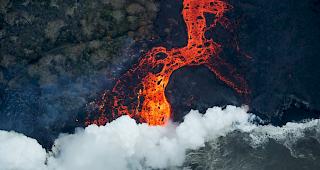 Der Vulkan Kilauea auf Hawaii spuckt weiter Lava. 