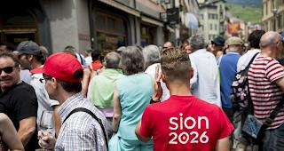 Entt&auml;uschung bei den Olympia-Bef&uuml;rwortern am Sonntagnachmittag in Sitten. 