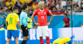 Neymar musste im Spiel gegen die Schweiz einiges einstecken.