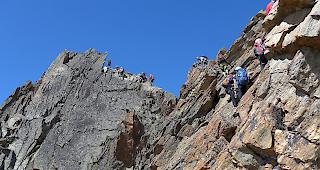 Der Klettersteig J&auml;gihorn hat die Schwierigkeit K3-K4.