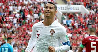 Cristiano Ronaldo schoss gegen Marokko sein viertes Turniertor.