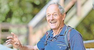 Mitbesitzer. Leander Taugwalder schaut zur Schlucht und organisiert deren Unterhalt.