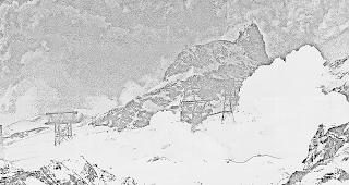 Natur. Berge faszinieren den Fotografen. 