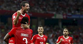 Blerim Dzemaili jubelt &uuml;ber sein Tor zum 1:0.