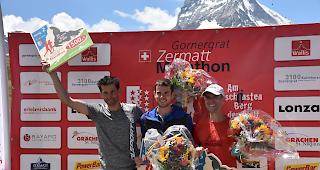 Die schnellsten Herren: Patrick Wieser, Robbie Simpson, Vajin Armstrong (von links).