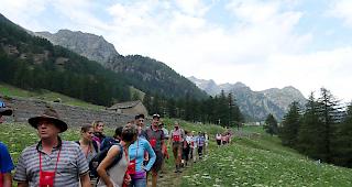 Scharenweise gings am 1. August auf dem Stockalperweg von Simplon bis nach Gondo.
