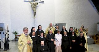 Acht Schwestern des Klosters St. Ursula durften heute ihr Professjubil&auml;um feiern.