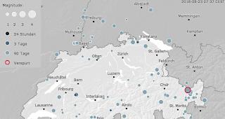 Bei Saxon hat sich in der Nacht auf Donnerstag ein Erdbeben der St&auml;rke 3,2 ereignet. 