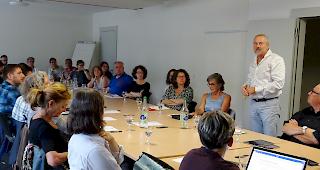 Patrik Gruber informierte &uuml;ber die Verfassungsrevision im Kanton Freiburg.