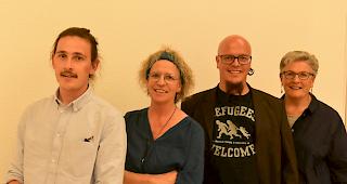 Die Nominierten der Liste &laquo;Zukunft Wallis&raquo; f&uuml;r den Bezirk Leuk (von links): Samuel Steiner, Maggie Loretan, Christian Odermatt und Madeleine Kuonen-Eggo (es fehlt Robert Tscherry).