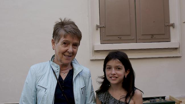 Madeleine Imhof (73) und Maxine Imhof (9), Naters.