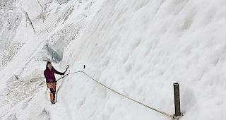 Die Weissmies-Normalroute wird immer schwieriger.