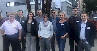 Von links: Peter Lerf, Felix Ruppen, Simone Wasmer-Borter, Viktor Lang, Maria Arnold-Escher, Bernhard Erpen, Daniela Fux-Zurbriggen, Jonas Eggel und Rafael Welschen. Es fehlt: Markus Ammann.