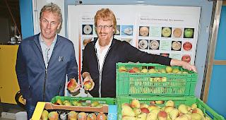 Stolz auf Zuchtergebnis. Agroscope-Chef Chistoph Carlen (links) und Forscher Danilo Christen.