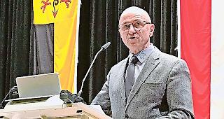 Keine Ruhe. SSZV-Pr&auml;sident Alwin Meichtry (an der DV 2018 in Brig) will sich 2019 wieder einer Wahl stellen.