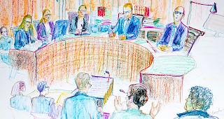 Die Angeklagten im Winterthurer Bezirksgericht