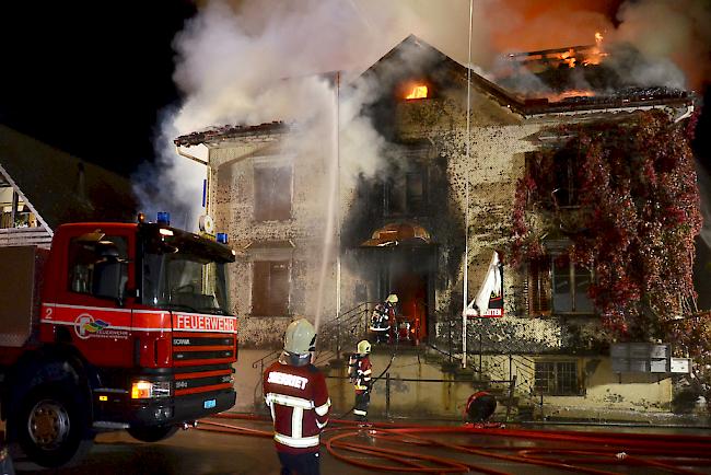 Der Brand in einem Restaurant in Oberriet SG forderte zwei Todesopfer. 