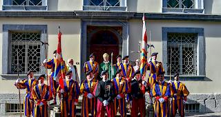 An diesem Sonntag feierten die Ex-Gardisten der Sektion Wallis einen Gedenkgottesdienst f&uuml;r Johannes Paul II.