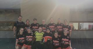 Siegreiche Damen des UHC Naters-Brig. 