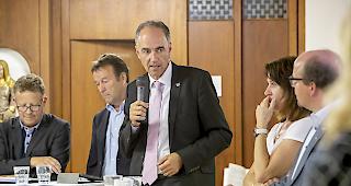 Staatsrat Christophe Darbellay wurde am vergangenen Freitag in den Hochschulrat der Schweizerischen Hochschulkonferenz gew&auml;hlt (Archiv). 