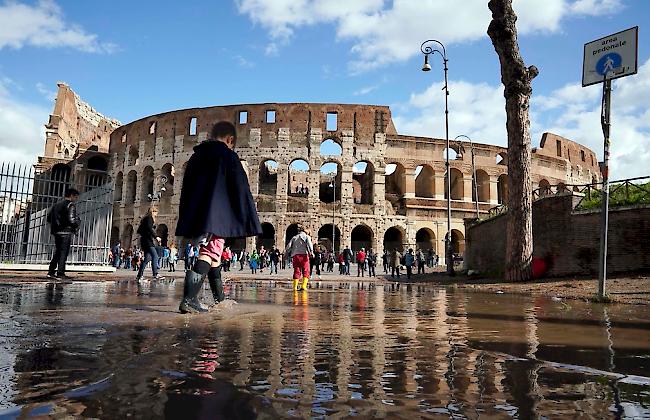 Auch die italienische Hauptstadt Rom war von den Unwettern betroffen.
