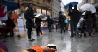 In Kanton Waadt gilt ab Donnerstag ein Bettelverbot. 