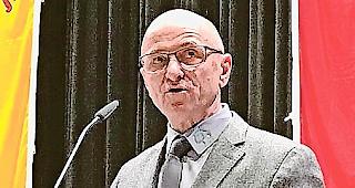 Alwin Meichtry an der DV des Schweizerischen Schafzuchtverbandes im Februar in Brig.