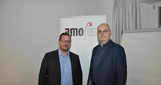 Viel zu tun. Philipp Matthias Bregy, Pr&auml;sident (links) und Amad&eacute; Schnyder, Schulleiter der AMO.