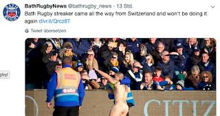 Bath Rugby vermeldete den Vorfall via Twitter.