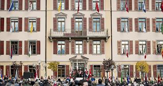 Grosse Feier. Der neue St&auml;nderatspr&auml;sident Jean-Ren&eacute; Fournier ist am Mittwoch in Sitten empfangen worden. 