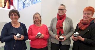 Marie-Bernard Gillioz, Marie-Th&eacute;r&egrave;se Chappaz, Lise Es-Borrat und Doris Mudry.