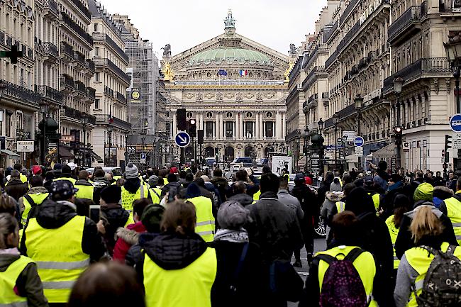 Protestbewegung klingt ab. An den «Gelbwesten»-Protesten in Frankreich beteiligen sich immer weniger Menschen.