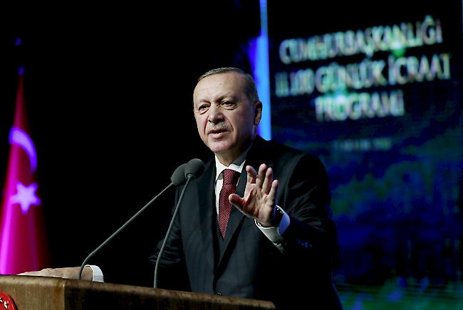 Einladung in die Türkei. Will sich 2019 mit US-Präsident Donald Trump treffen: der türkische Staatschef Recep Tayyip Erdogan.