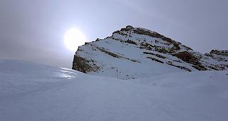 Zwischen Gemmi (im Bild), Aletsch und Goms gab es am Wochenende zeitweise etwas Schneefall.