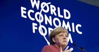 Bundeskanzlerin Angela Merkel am WEF 2019