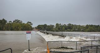 Nach der Hitzewelle Anfang Januar f&uuml;hrten schwere Regenf&auml;lle im Nordosten von Australien zu &Uuml;berschwemmungen. 


