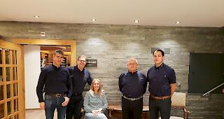 Der Vorstand des Gewerbevereins Goms (v.l.): Martin Bittel, Norbert Rittiner, Nadja Werlen, Reinhard Bexen und Lukas Clausen.